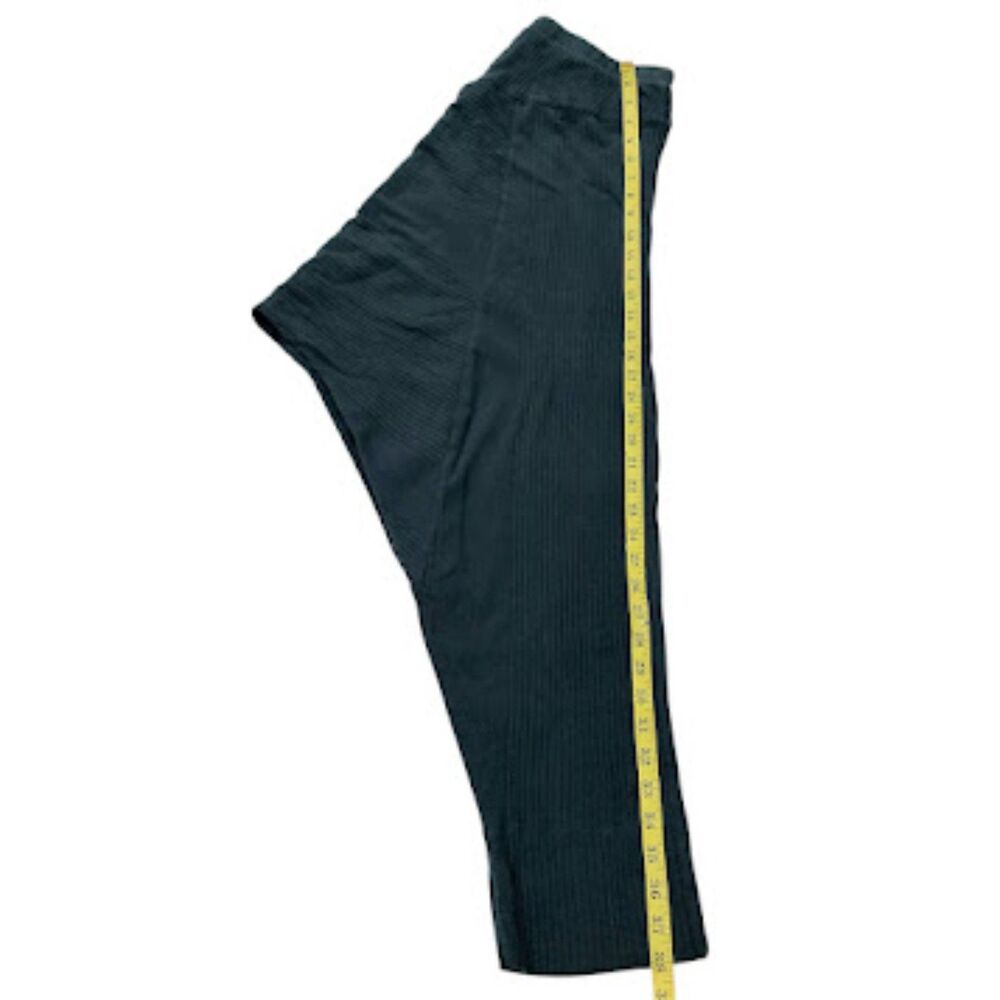 Free People FP Beach Harem Pants Womens Small Black Ribbed Drop Crotch Lounge - Picture 7 of 9